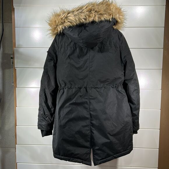 Superdry women’s Model microfibre new model faux fur jacket size small - Picture 6 of 6